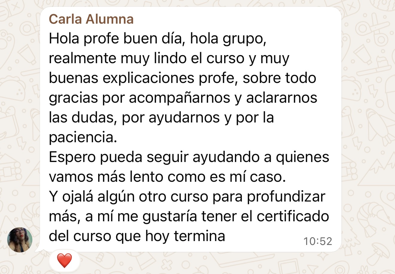 Reseña alumno