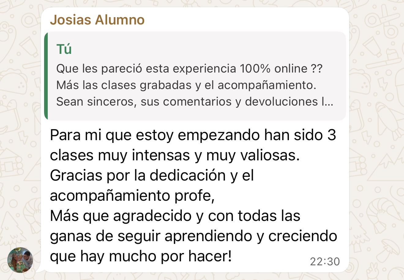 Reseña alumno