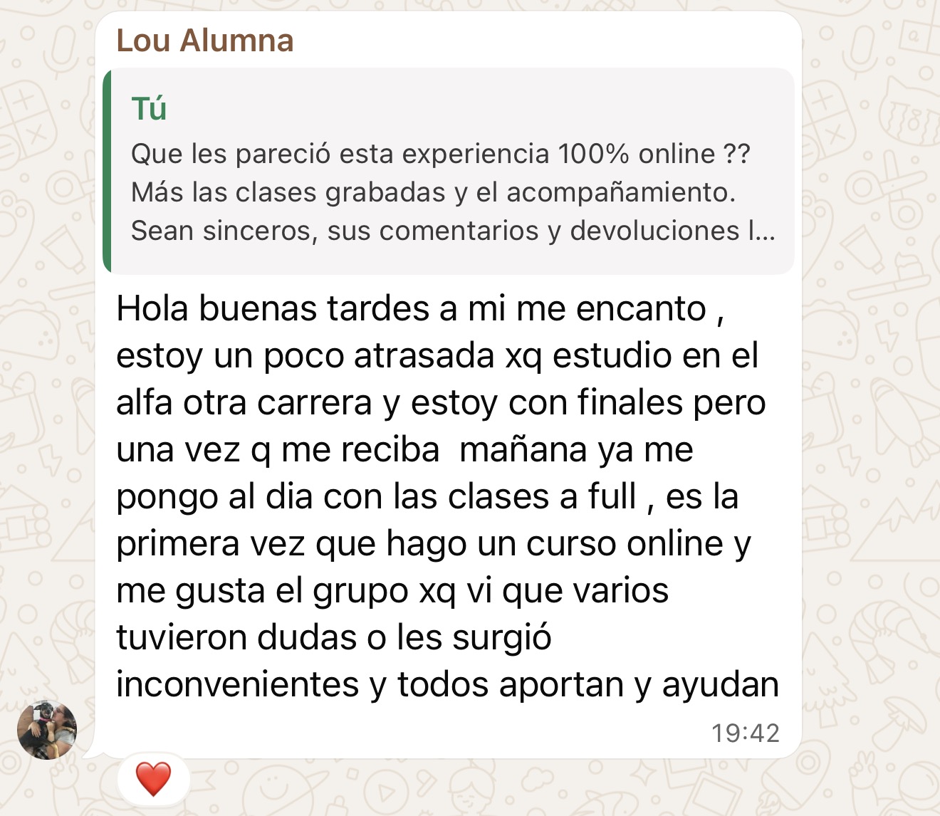 Reseña alumno