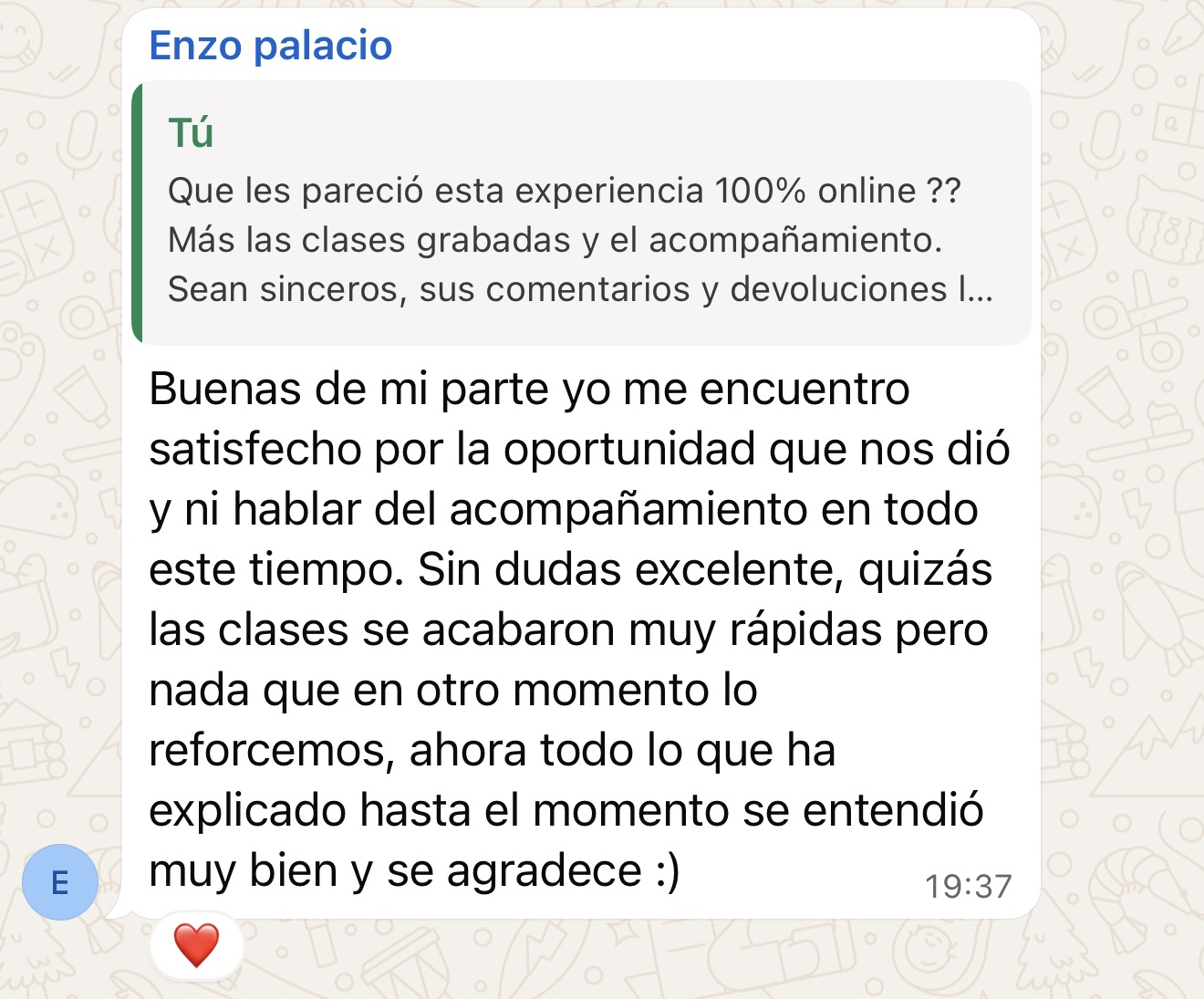 Reseña alumno
