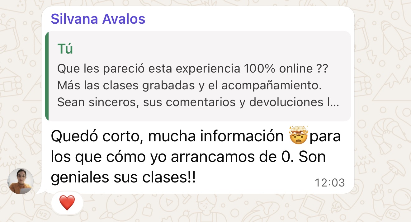 Reseña alumno