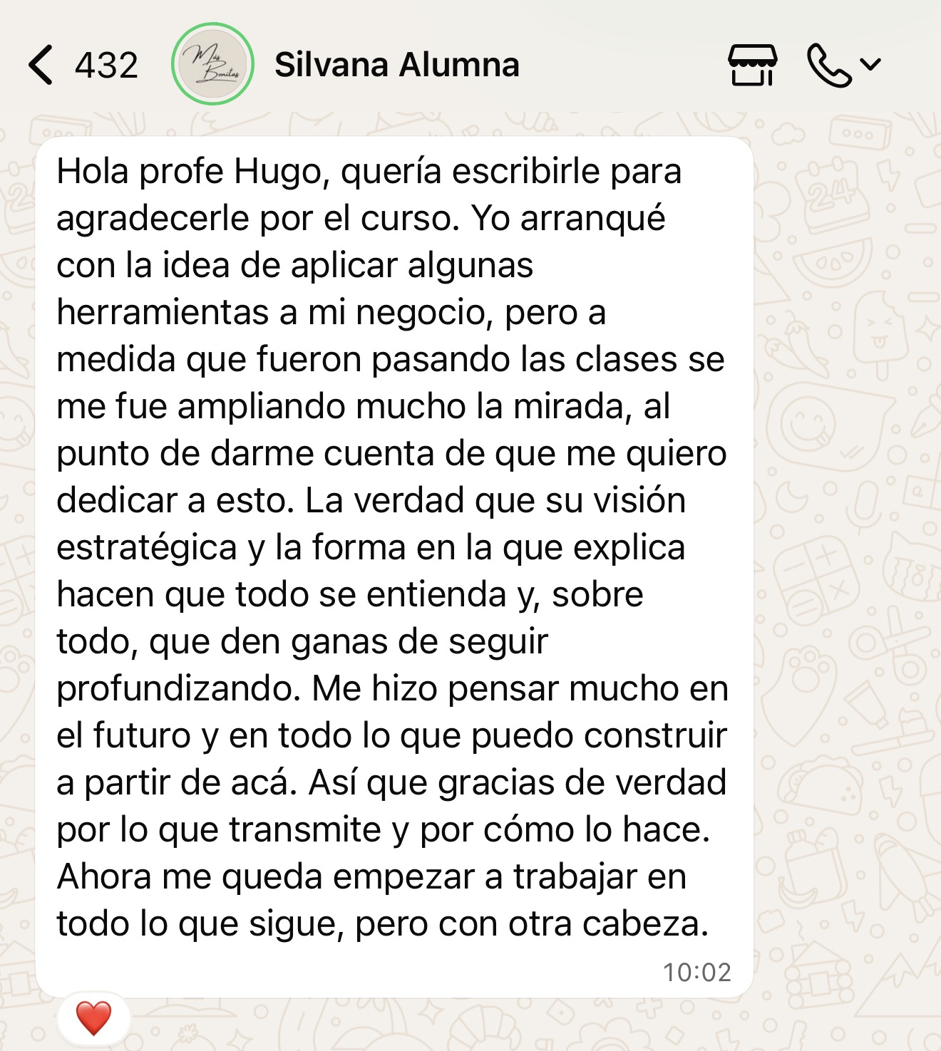 Reseña alumno
